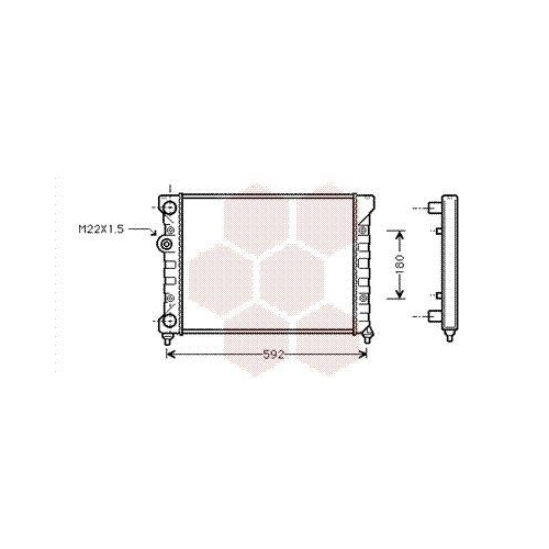 VAN WEZEL K&uuml;hler, Motork&uuml;hlung 58002029