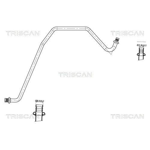 TRISCAN Hochdruck-/Niederdruckleitung, Klimaanlage 9010 16075