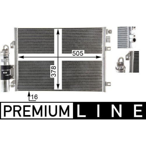 MAHLE Kondensator, Klimaanlage BEHR *** PREMIUM LINE *** AC 860 000P