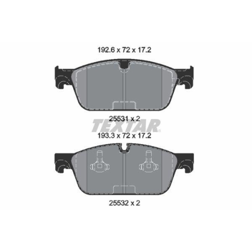 TEXTAR Bremsbelagsatz, Scheibenbremse Q+ 2553103