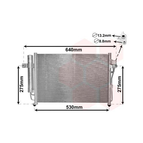 VAN WEZEL Kondensator, Klimaanlage 82005087