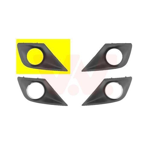 VAN WEZEL L&uuml;ftungsgitter, Sto&szlig;f&auml;nger ** Equipart ** 4033594