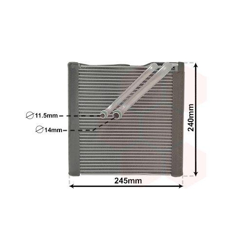 VAN WEZEL Verdampfer, Klimaanlage 5801V704