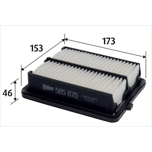 VALEO Luftfilter 585870