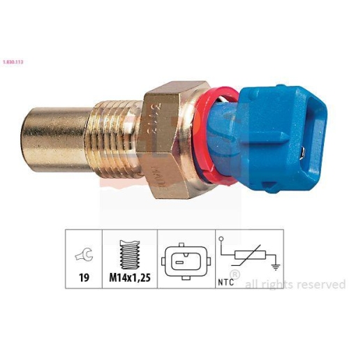 EPS Sensor, K&uuml;hlmitteltemperatur Made in Italy - OE Equivalent 1.830.113