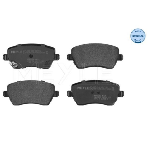 MEYLE Bremsbelagsatz, Scheibenbremse MEYLE-ORIGINAL: True to OE. 025 244 0317/W
