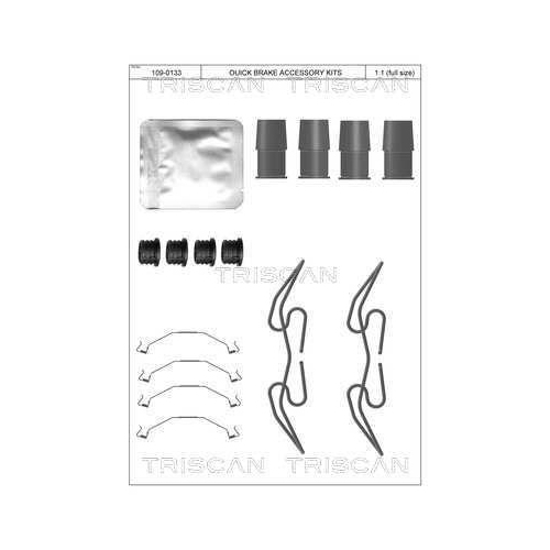 TRISCAN Zubehörsatz, Scheibenbremsbelag 8105 291632