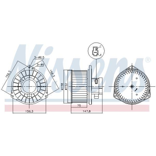 NISSENS Innenraumgebl&auml;se 87531