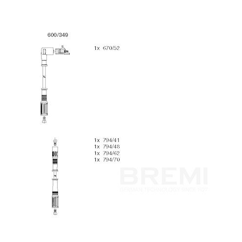 BREMI Z&uuml;ndleitungssatz 600/349
