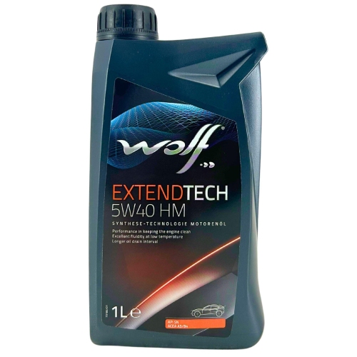 Motor&ouml;l Motoren&ouml;l Wolf ExtendTech 5W-40 HM 1 Liter Flasche 1051957