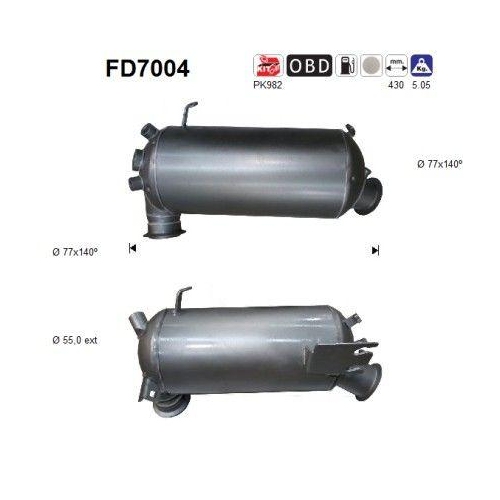 AS Ru&szlig;-/Partikelfilter, Abgasanlage FD7004