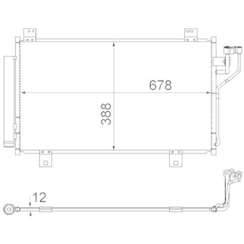MAHLE Kondensator, Klimaanlage BEHR AC 865 000S