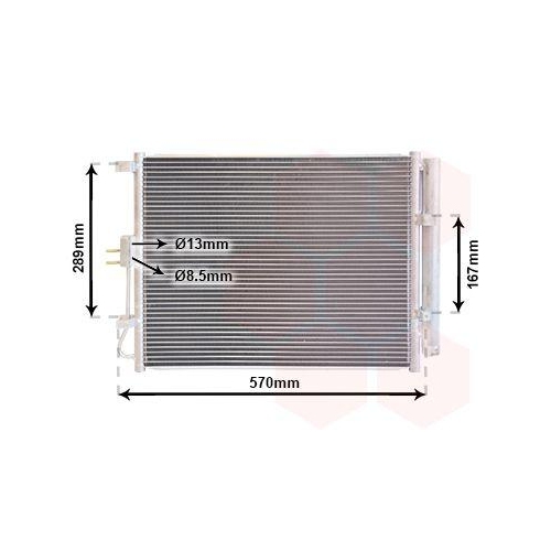 VAN WEZEL Kondensator, Klimaanlage 82015705