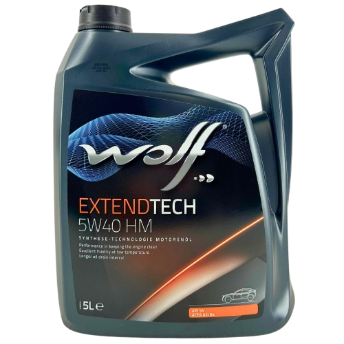Motor&ouml;l Motoren&ouml;l Wolf ExtendTech 5W-40 HM 5 Liter Kanister 1051958