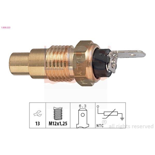 EPS Sensor, K&uuml;hlmitteltemperatur Made in Italy - OE Equivalent 1.830.223