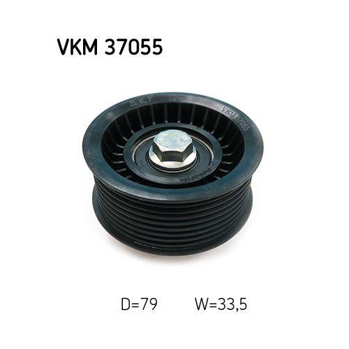 SKF Umlenk-/F&uuml;hrungsrolle, Keilrippenriemen VKM 37055