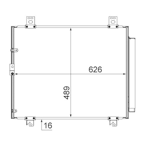 MAHLE Kondensator, Klimaanlage BEHR AC 866 000S