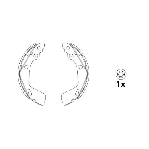 TRW Bremsbackensatz, Feststellbremse GS8865