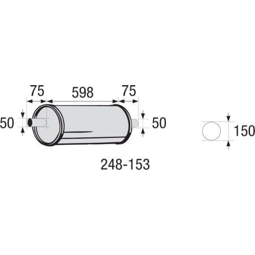 BOSAL Mittelschalld&auml;mpfer, Universal 248-153