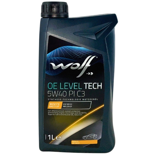 Motor&ouml;l Motoren&ouml;l Wolf OE LevelTech 5W-40 PI C3 1 Liter Flasche 1051993