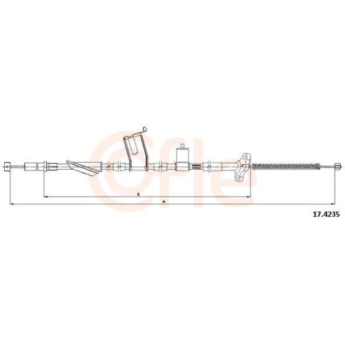 COFLE Seilzug, Feststellbremse 17.4235