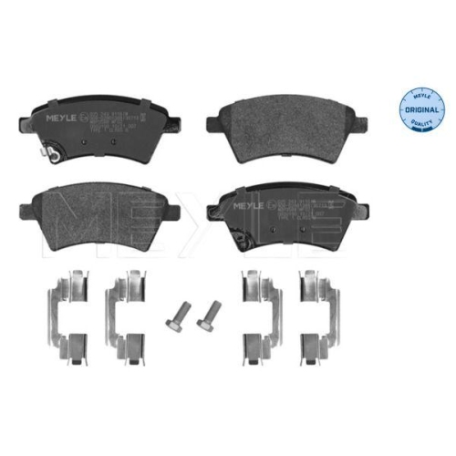 MEYLE Bremsbelagsatz, Scheibenbremse MEYLE-ORIGINAL: True to OE. 025 243 9116/W