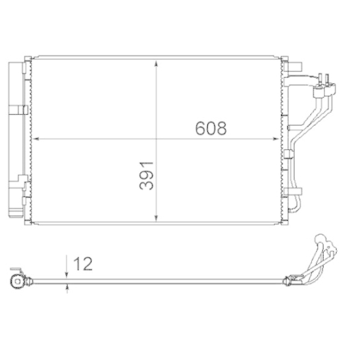 MAHLE Kondensator, Klimaanlage BEHR AC 867 000S