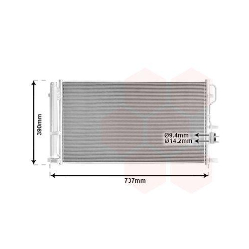 VAN WEZEL Kondensator, Klimaanlage 83015711