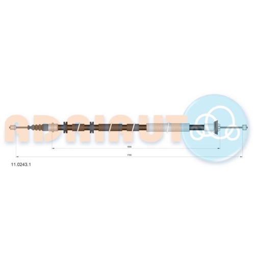 ADRIAUTO Seilzug, Feststellbremse 11.0243.1