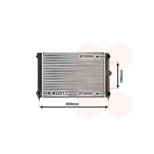 VAN WEZEL K&uuml;hler, Motork&uuml;hlung 58002070