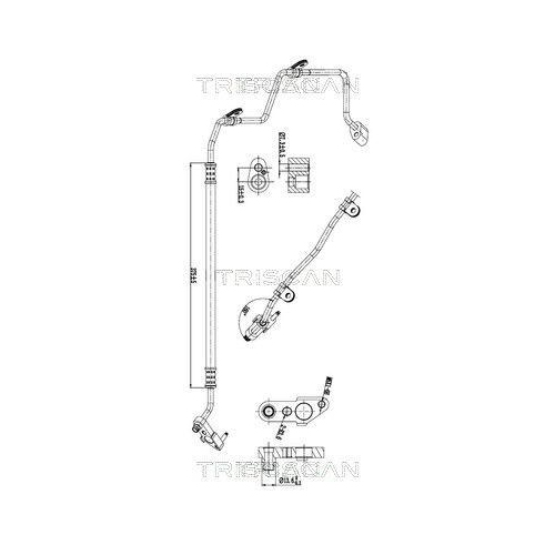 TRISCAN Hochdruck-/Niederdruckleitung, Klimaanlage 9010 23001