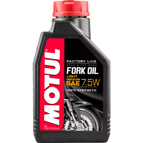 1 Liter MOTUL Gabel&ouml;l MOTUL FORK OIL FL L/M 7.5W f&uuml;r die weichere D&auml;mpfung