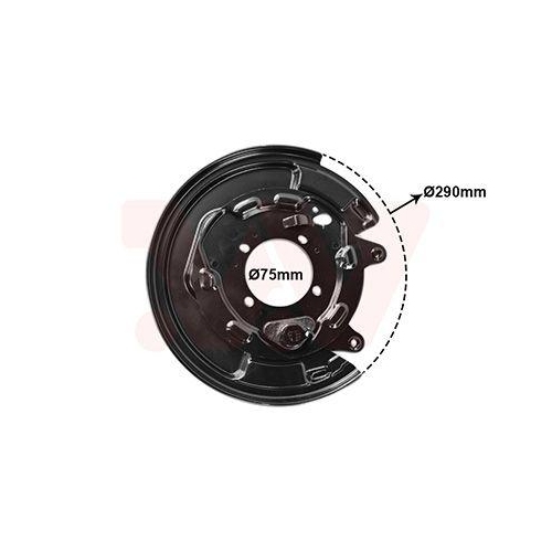 VAN WEZEL Spritzblech, Bremsscheibe 5393373