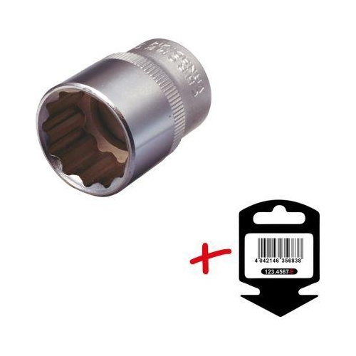 1/2 Zoll 12-kant-Stecknuss, 1.1/16 Zoll auf H&auml;nger KS TOOLS 917.1384-E