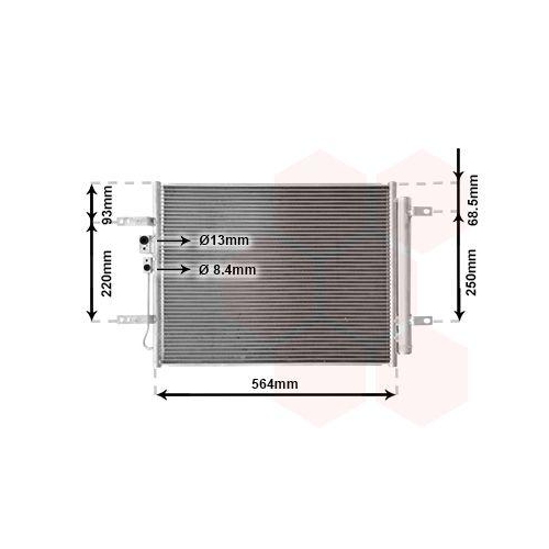 VAN WEZEL Kondensator, Klimaanlage 82015712