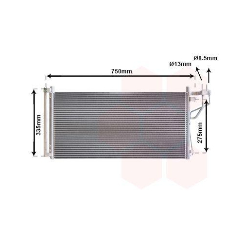 VAN WEZEL Kondensator, Klimaanlage 82005184