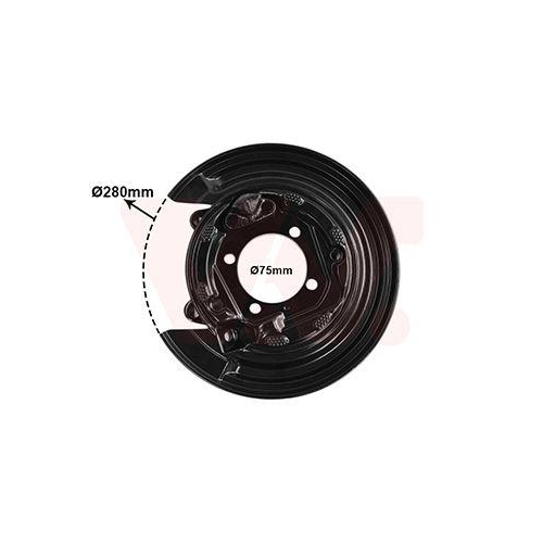 VAN WEZEL Spritzblech, Bremsscheibe 5393377