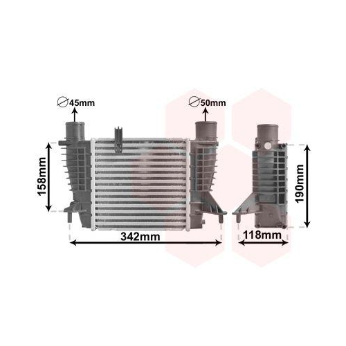 VAN WEZEL Ladeluftk&uuml;hler 43004338