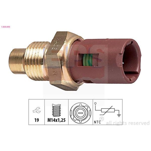 EPS Sensor, K&uuml;hlmitteltemperatur Made in Italy - OE Equivalent 1.830.094