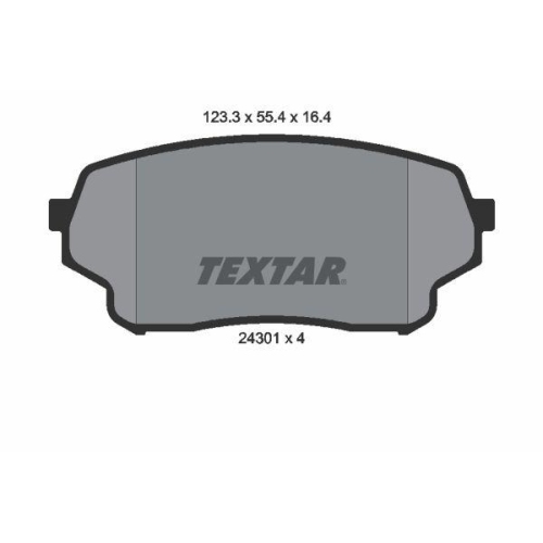 TEXTAR Bremsbelagsatz, Scheibenbremse 2430101