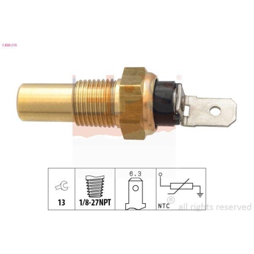 EPS Sensor, K&uuml;hlmitteltemperatur Made in Italy - OE Equivalent 1.830.115