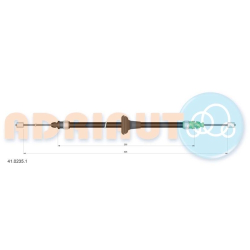 ADRIAUTO Seilzug, Feststellbremse 41.0235.1