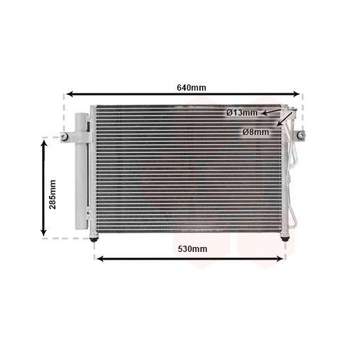 VAN WEZEL Kondensator, Klimaanlage 82005195