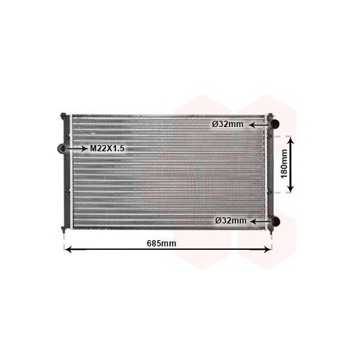 VAN WEZEL K&uuml;hler, Motork&uuml;hlung 58002116
