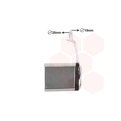 VAN WEZEL W&auml;rmetauscher, Innenraumheizung 18016706