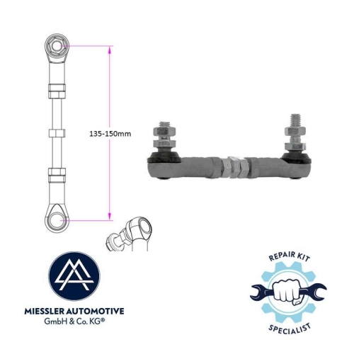 NIVEAUSENSOR Vorne/hinten Miessler Automotive MA-0000138