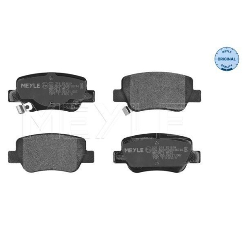 MEYLE Bremsbelagsatz, Scheibenbremse MEYLE-ORIGINAL: True to OE. 025 248 8516/W