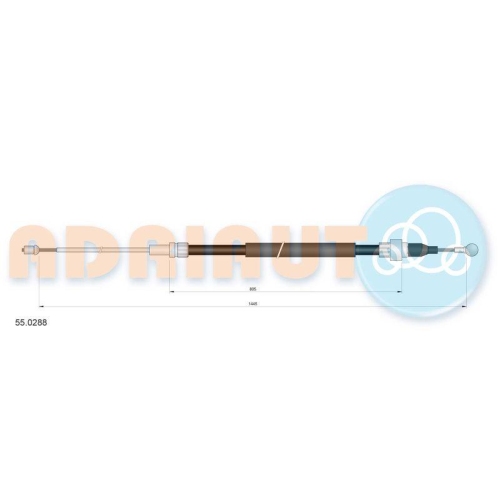 ADRIAUTO Seilzug, Feststellbremse 55.0288