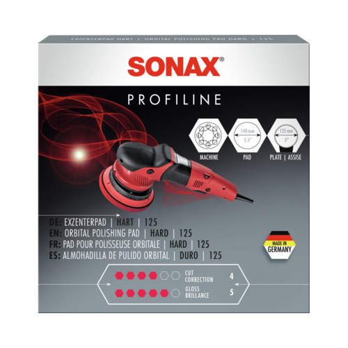 SONAX St&uuml;tzteller Poliermaschine EXZENTERPAD HART 125 - 04923410