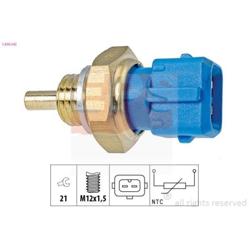EPS Sensor, K&uuml;hlmitteltemperatur Made in Italy - OE Equivalent 1.830.342